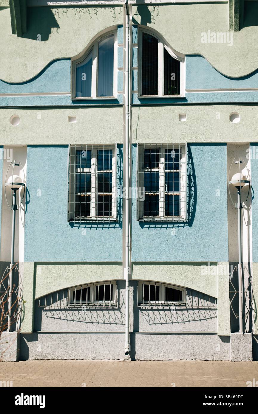 Unusually Unusually shaped windows in the house Stock Photo - Alamy
