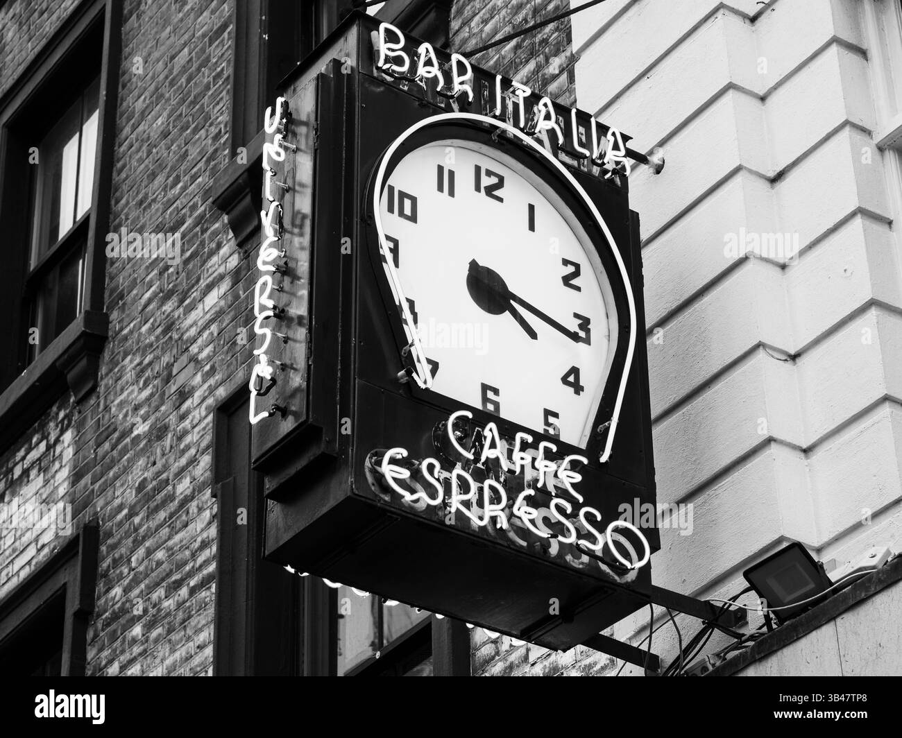 Bar Italia, Cafe Expresso, Soho Landmark, Soho, London, England, UK, GB. Stock Photo