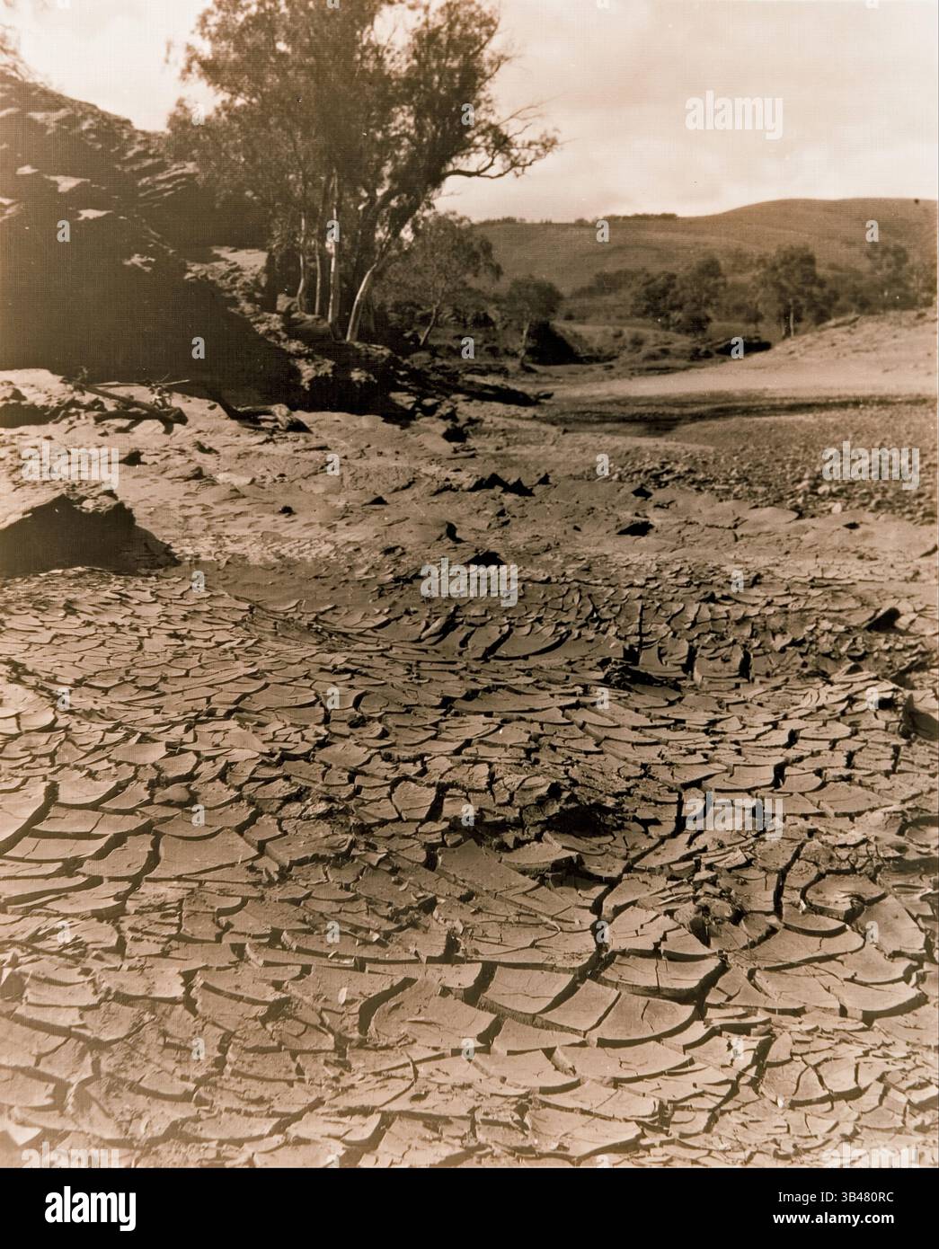 F. A. Joyner - The vanished pool, Flinders Ranges Stock Photo - Alamy