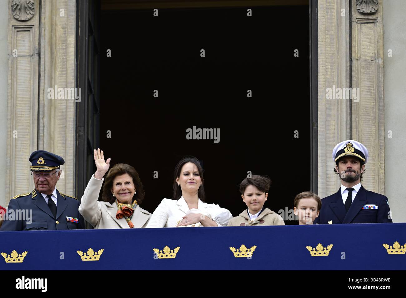 Stockholm, Sweden. 30th Apr, 2025. King Carl Gustaf, Queen Silvia