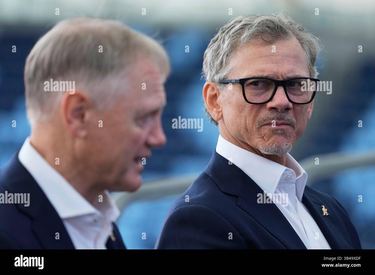 Les Kiss, right, Australian Rugby Union's incoming Wallabies head coach ...