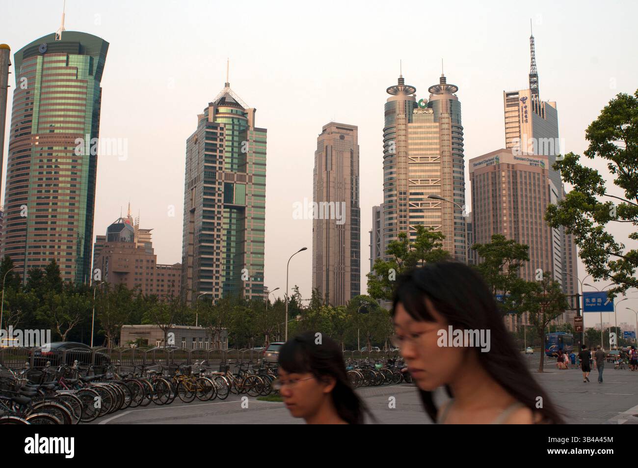 Shanghai's skyline showcases the dynamic growth of its financial district.