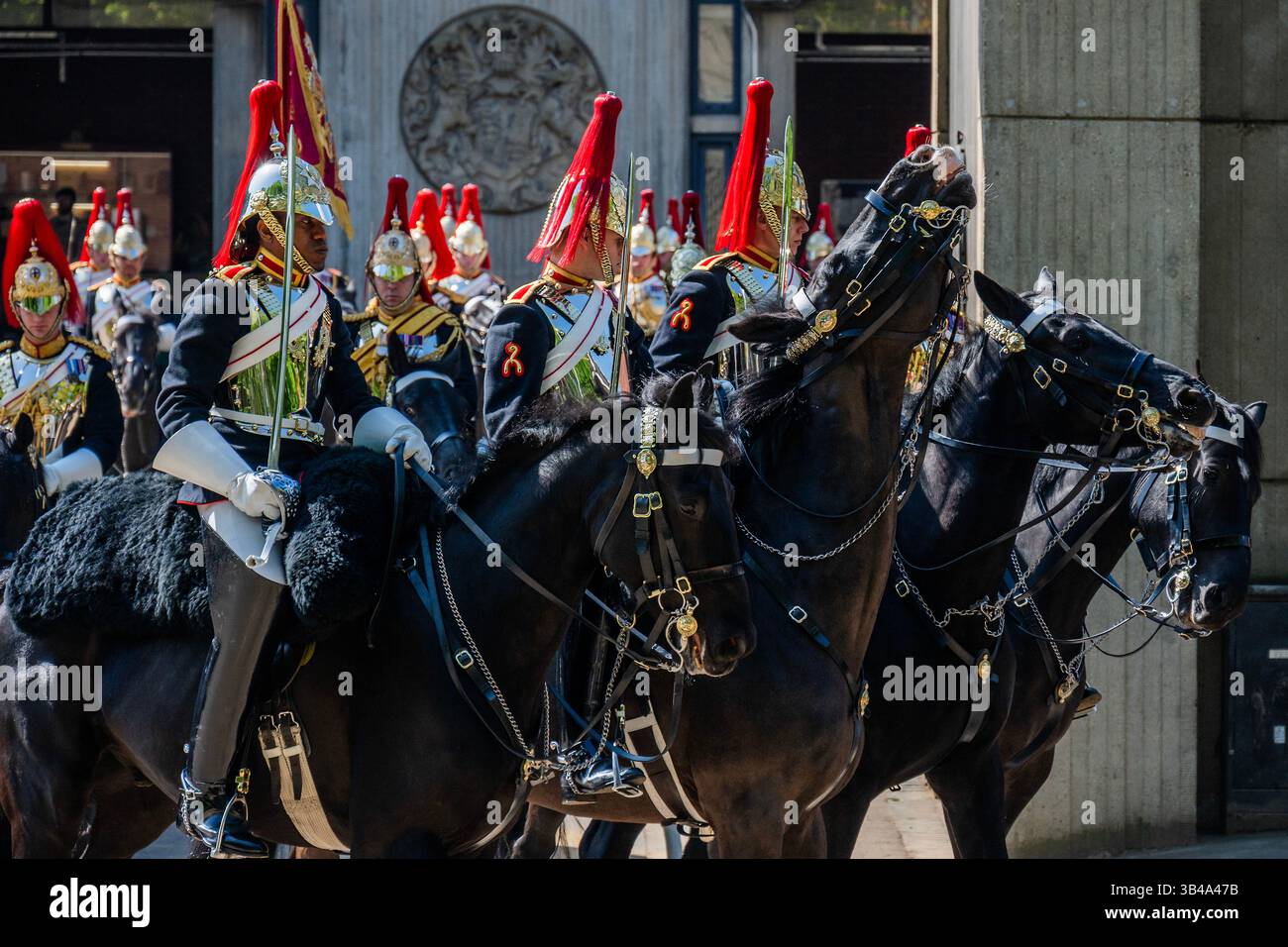 London, UK. 30th Apr, 2025. The Household Cavalry Mounted Regiment, the ...