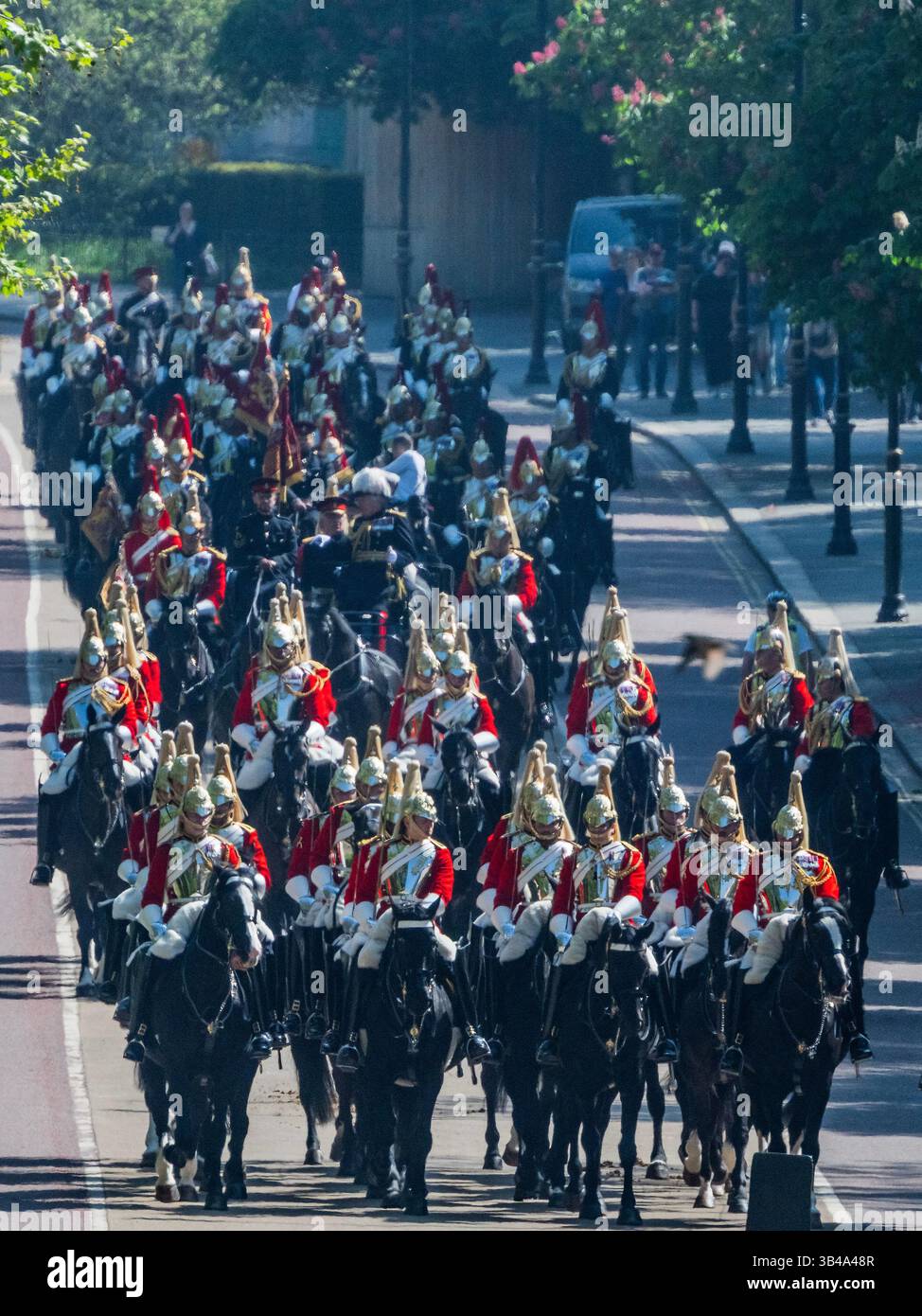 London, UK. 30th Apr, 2025. The Household Cavalry Mounted Regiment, the ...