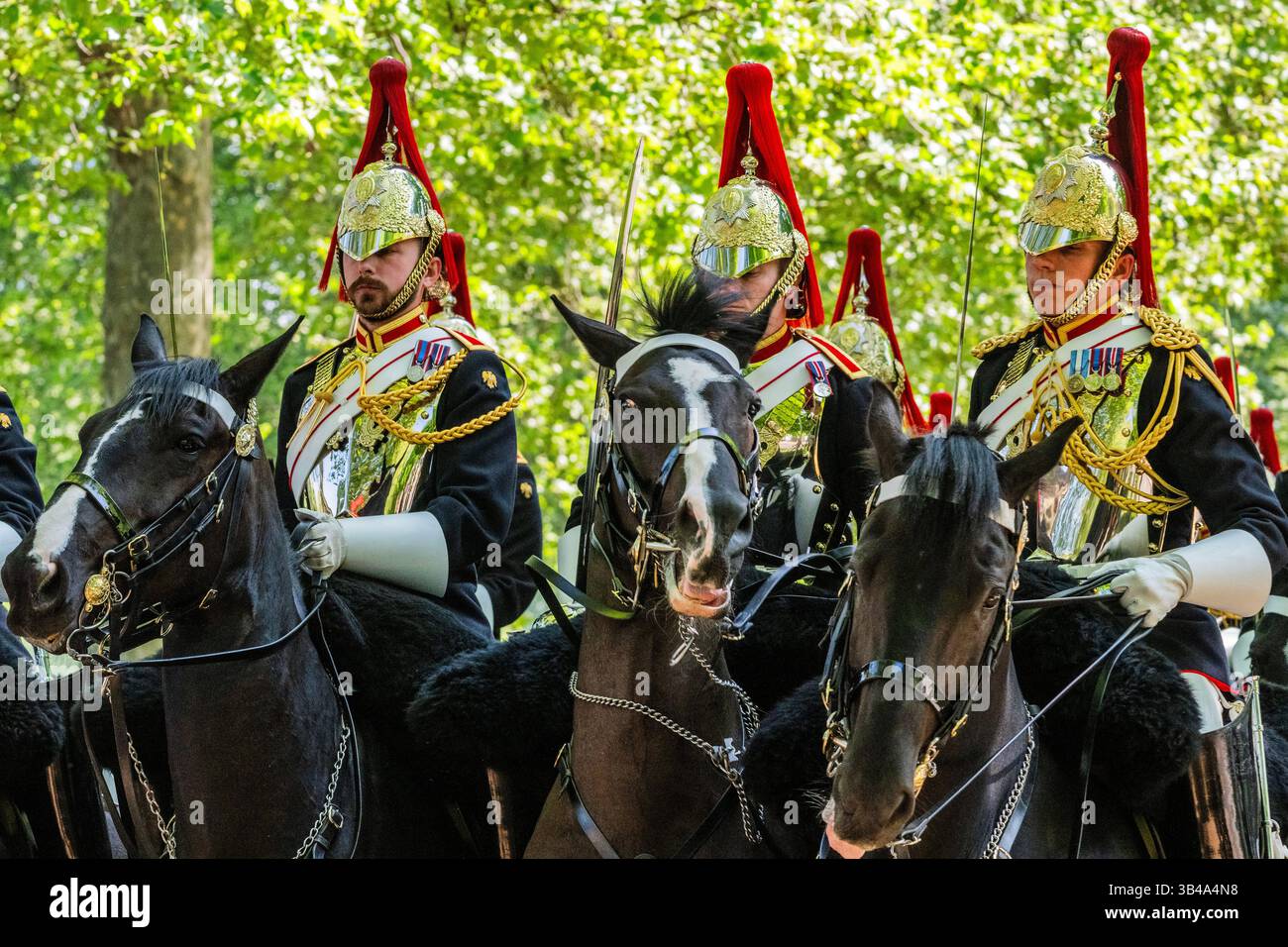 London, UK. 30th Apr, 2025. The Household Cavalry Mounted Regiment, the ...