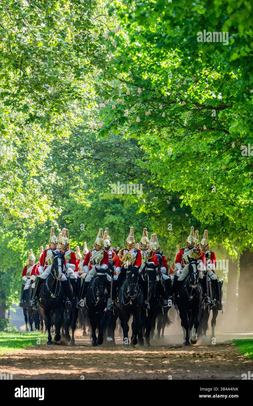London, UK. 30th Apr, 2025. The Household Cavalry Mounted Regiment, the ...