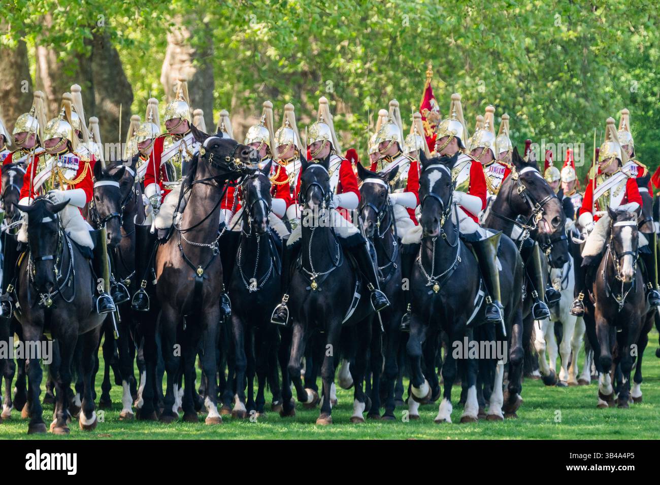 London, UK. 30th Apr, 2025. The Household Cavalry Mounted Regiment, the ...