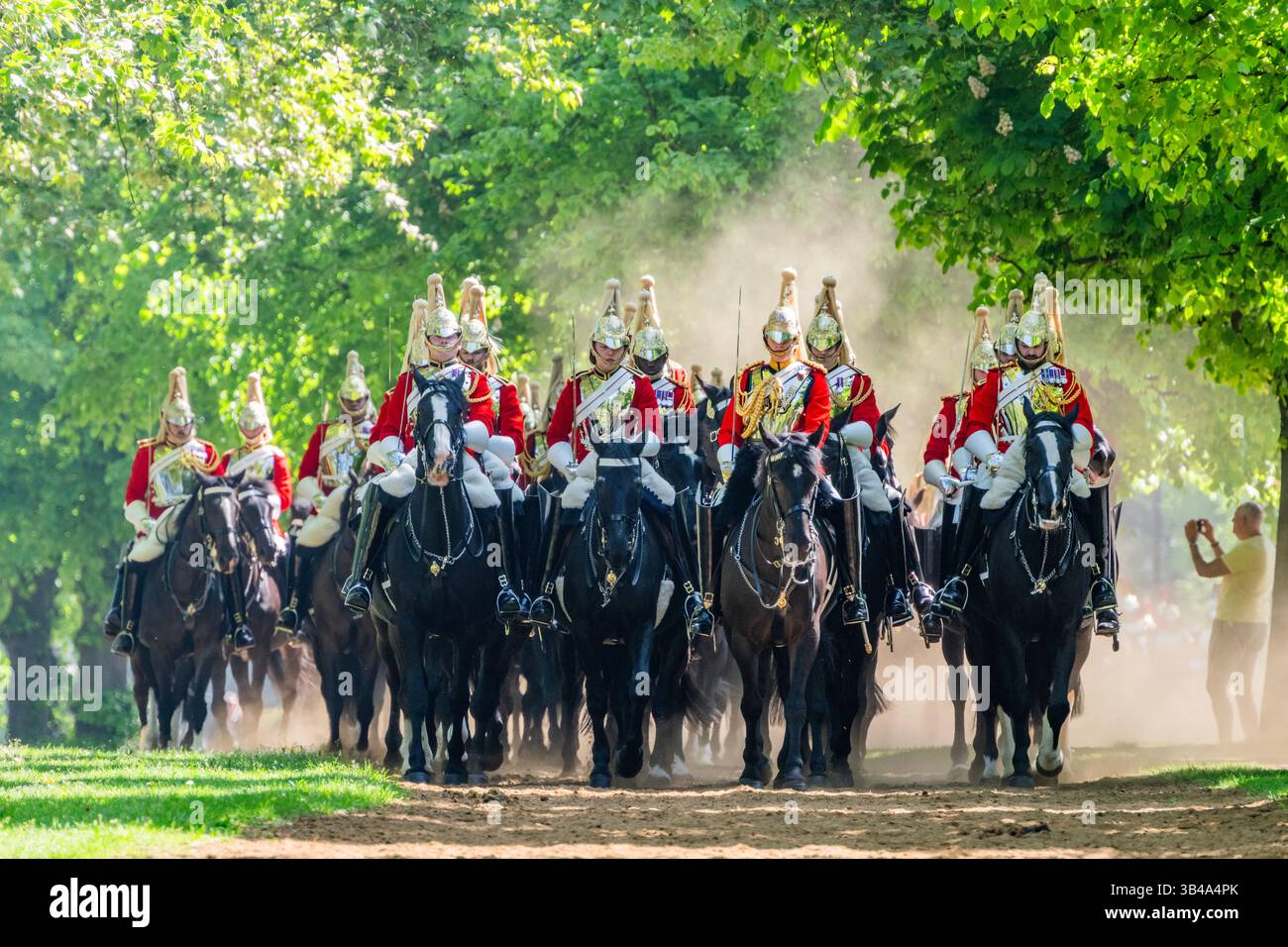 London, UK. 30th Apr, 2025. The Household Cavalry Mounted Regiment, the ...
