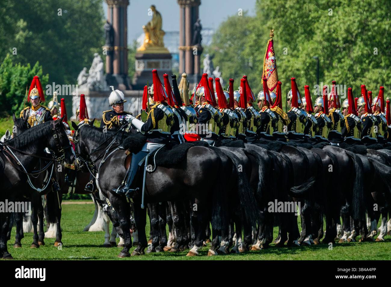 London, UK. 30th Apr, 2025. The Household Cavalry Mounted Regiment, the ...