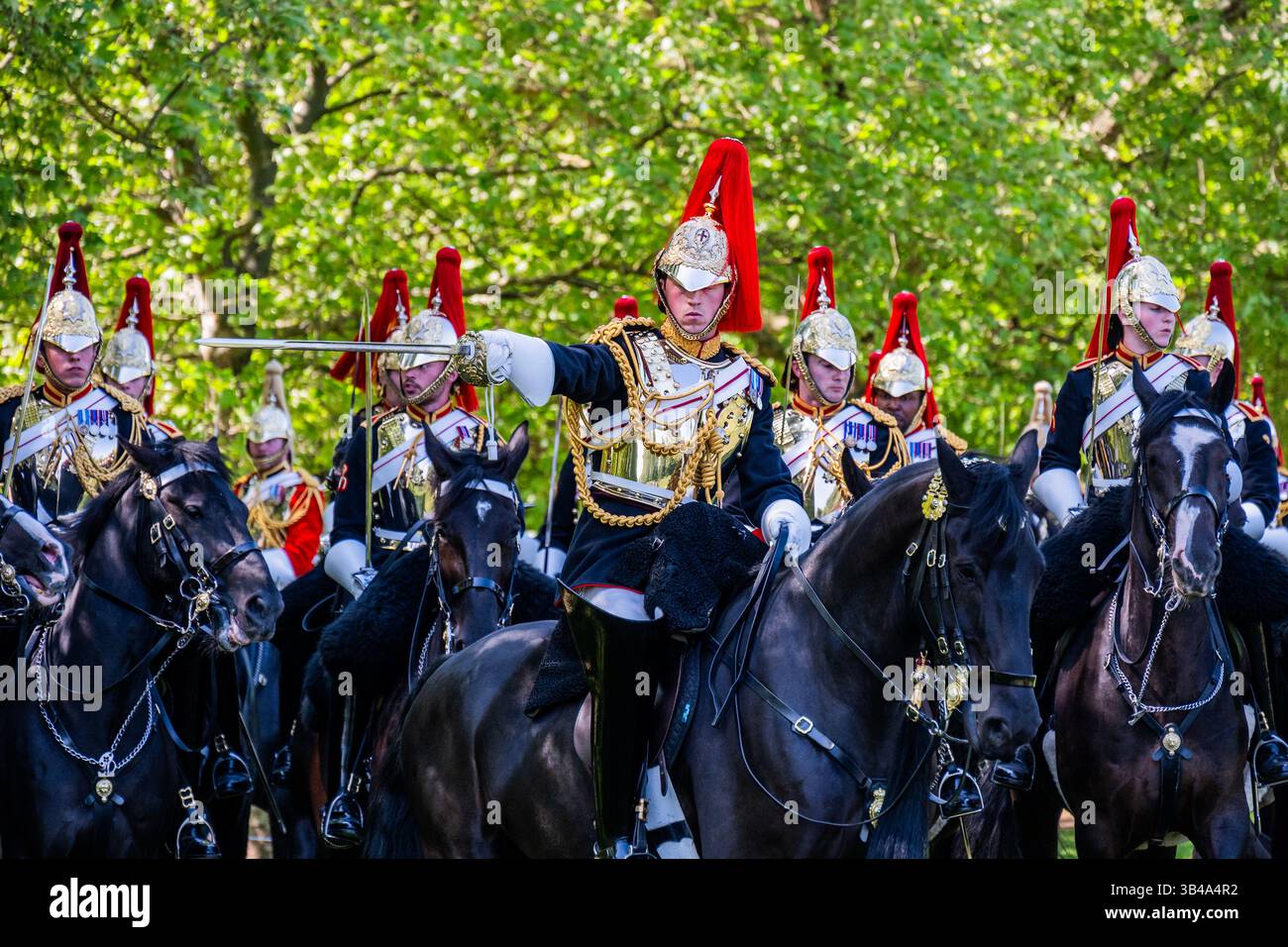 London, UK. 30 Apr 2025. The Household Cavalry Mounted Regiment, the ...
