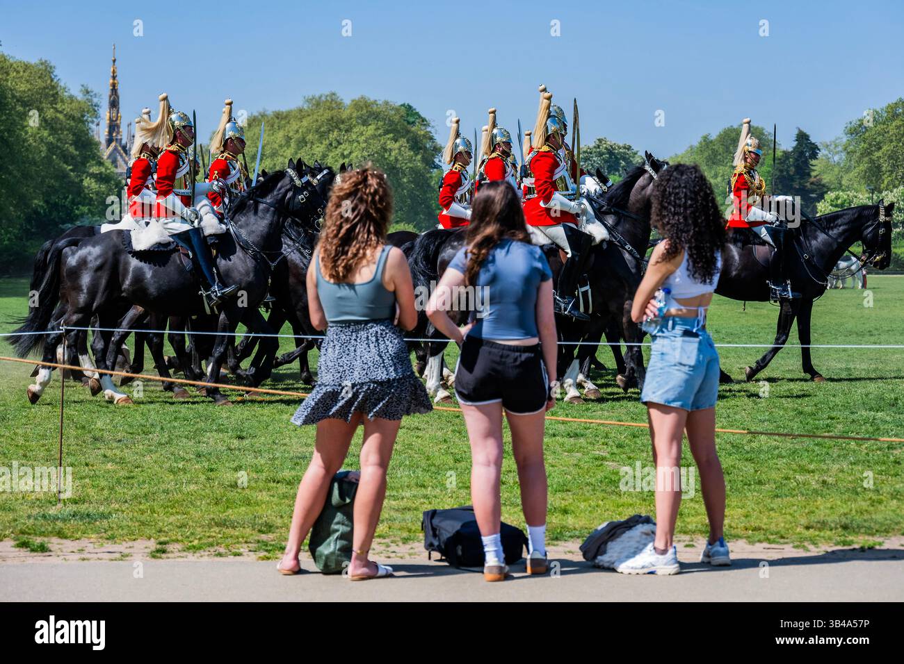 London, UK. 30th Apr, 2025. The Household Cavalry Mounted Regiment, the ...