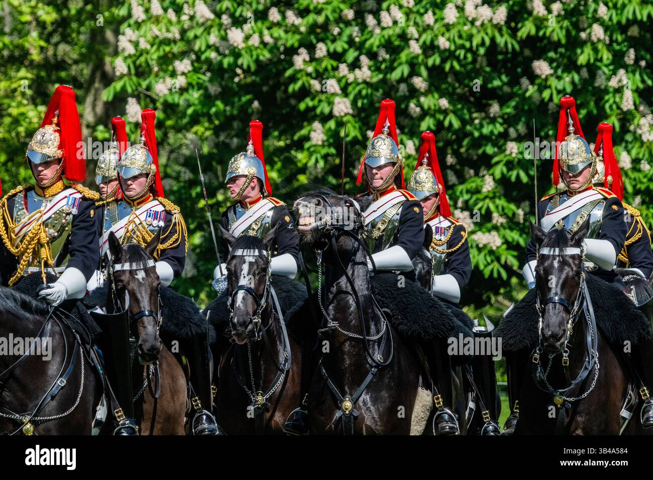 London, UK. 30th Apr, 2025. The Household Cavalry Mounted Regiment, the ...