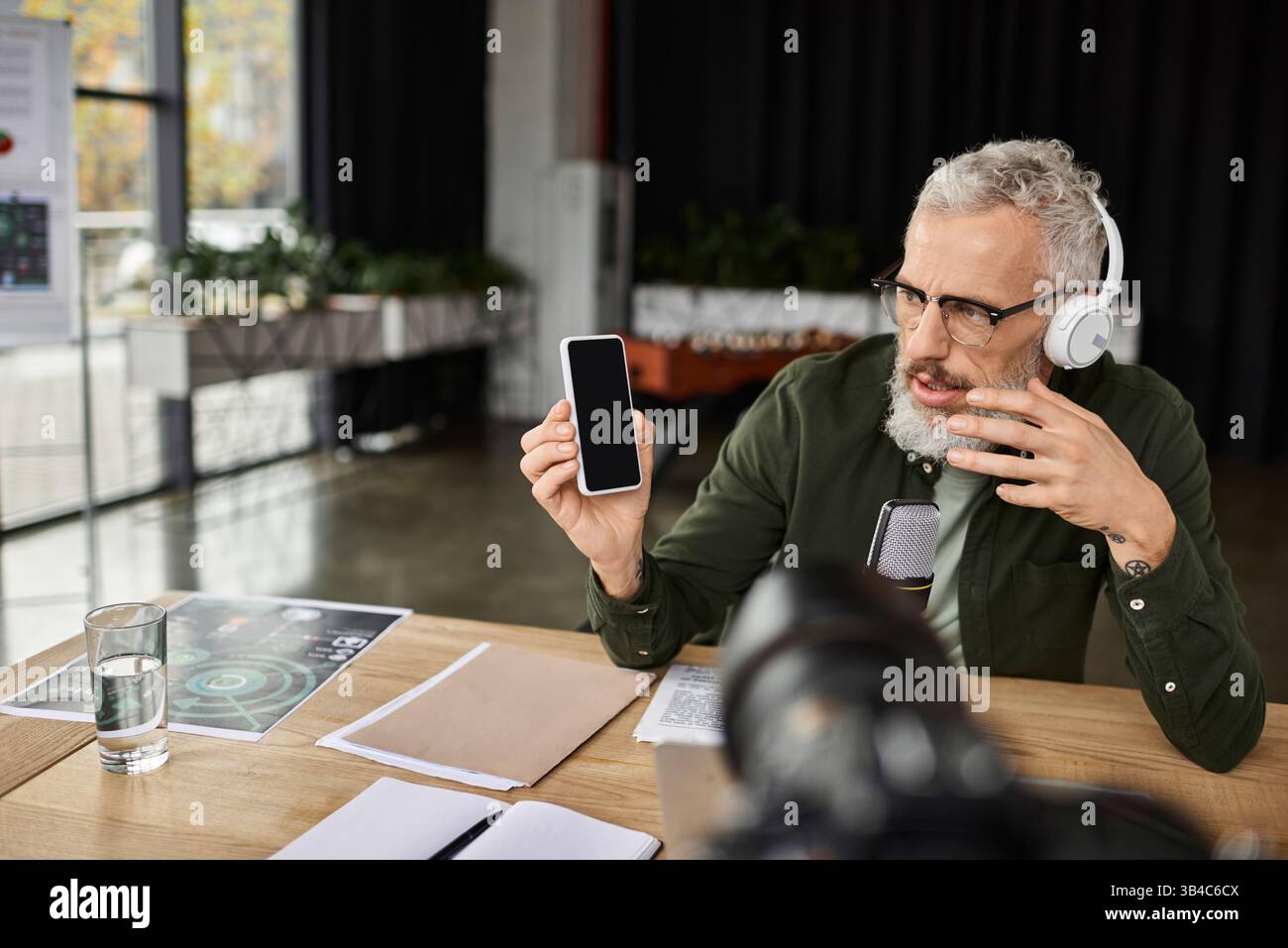 Professional man leads virtual hi-res stock photography and images - Alamy