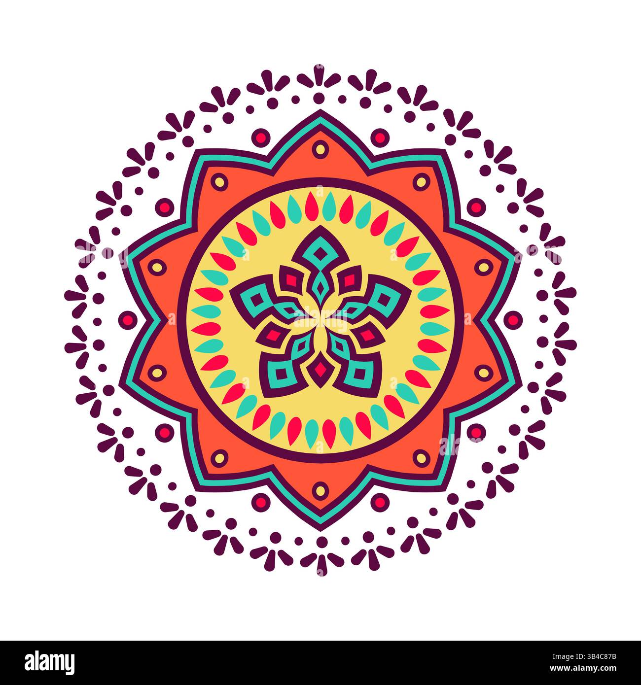 Flower mandalas vintage decorative elements Stock Vector