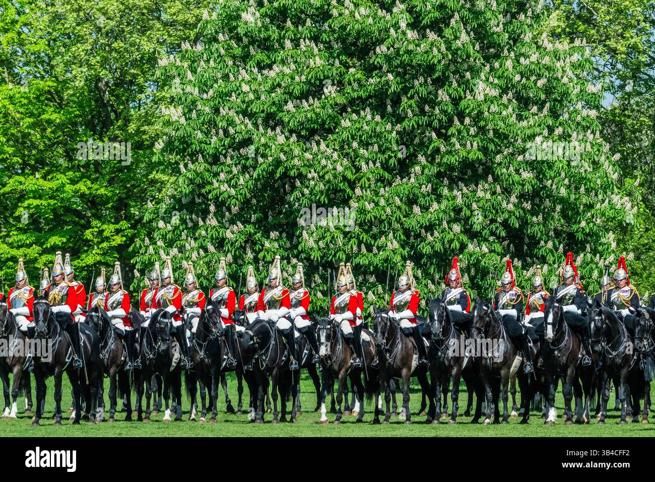 London, UK. 30 Apr 2025. The Household Cavalry Mounted Regiment, the ...