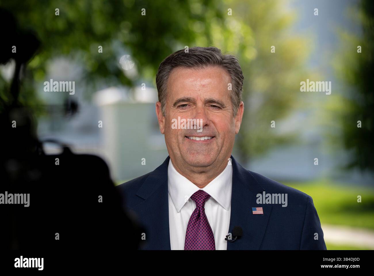 CIA Director John Ratcliffe during a television interview at the White ...