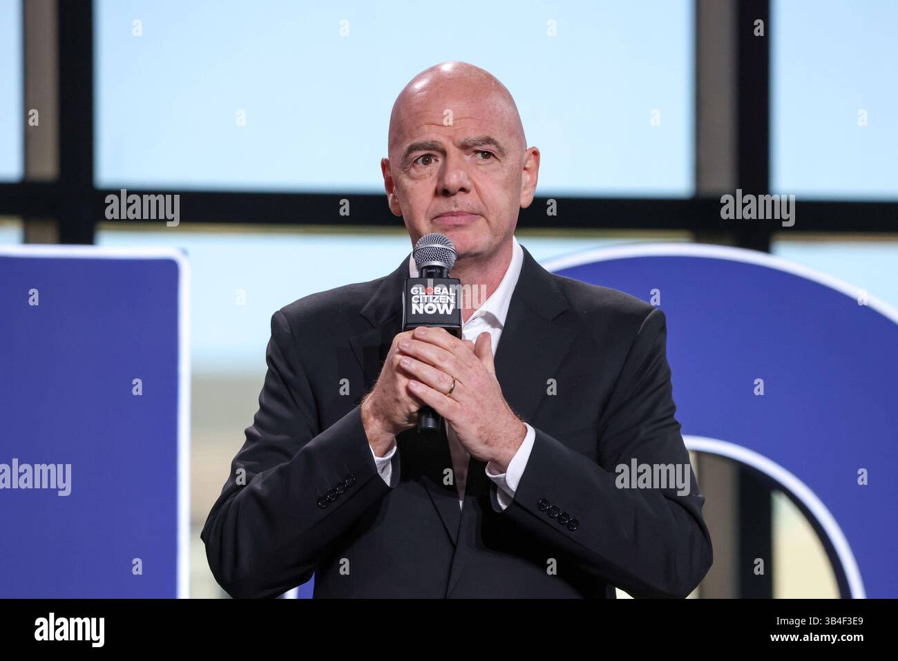 Global Citizen NOW in New York City Gianni Infantino speaks onstage
