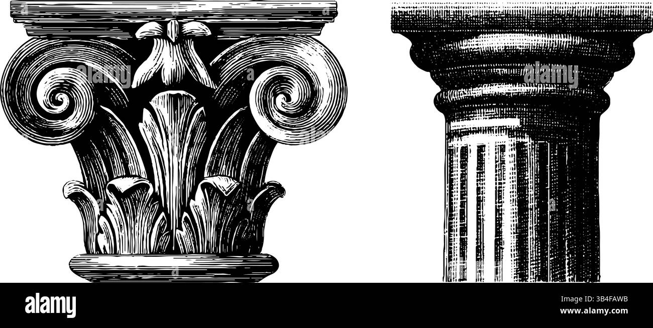 Elegant Classical Architecture Engraved Corinthian Column Base And elegant-classical-architecture-engraved-corinthian-column-base-and