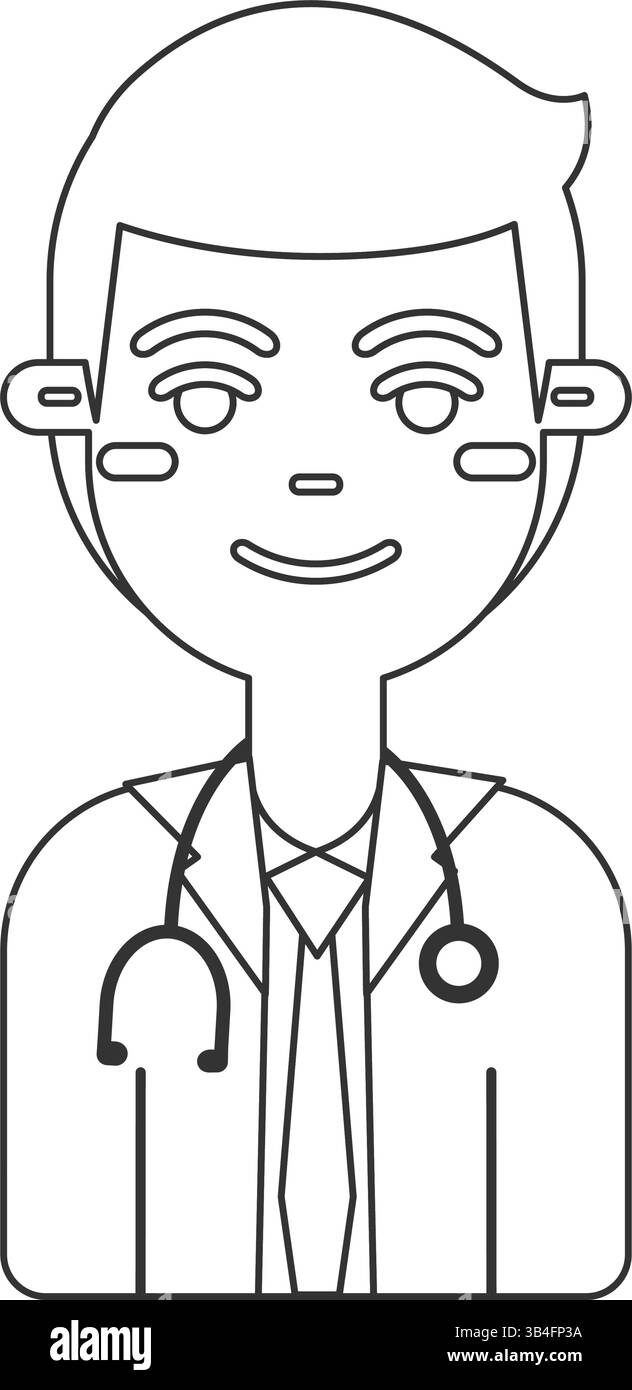 Male doctor cartoon. Vector illustration Stock Vector Image & Art - Alamy