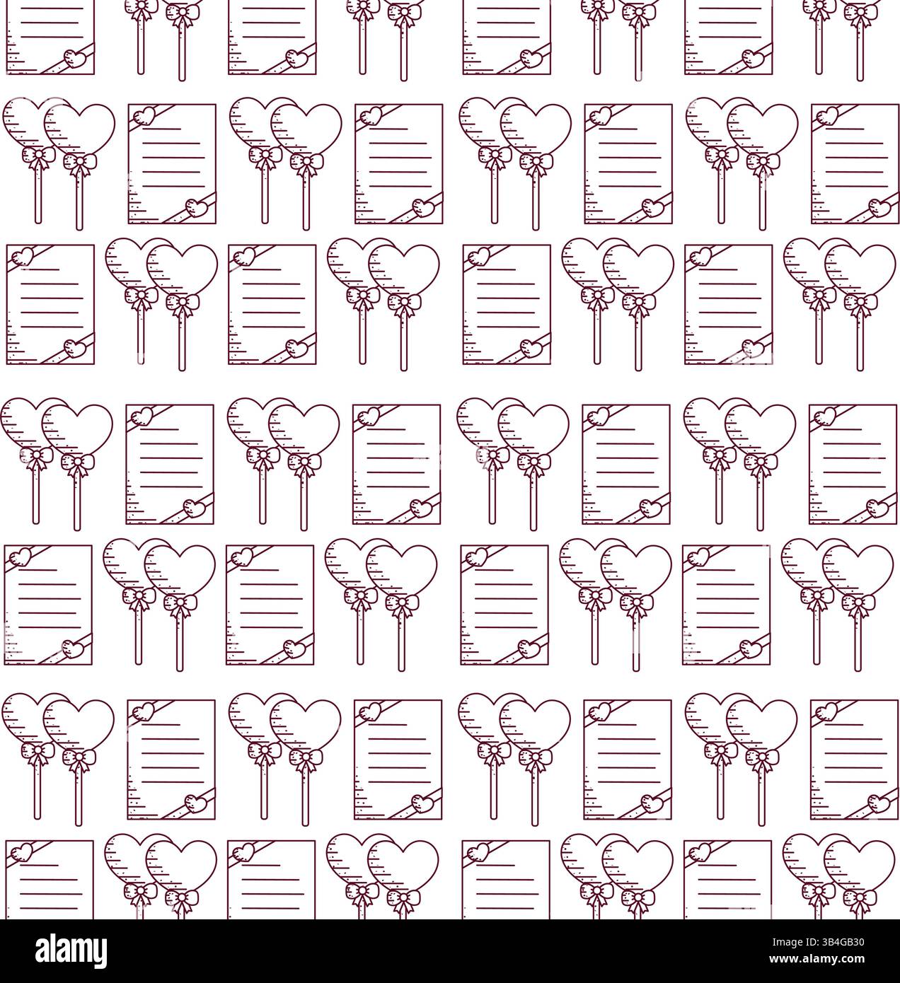 Outline heart balloons. Vector illustration Stock Vector Image & Art ...