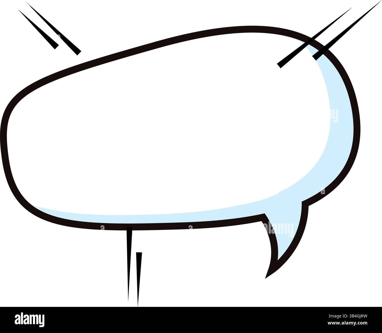 Empty comic speech bubble. Vector illustration Stock Vector Image & Art ...