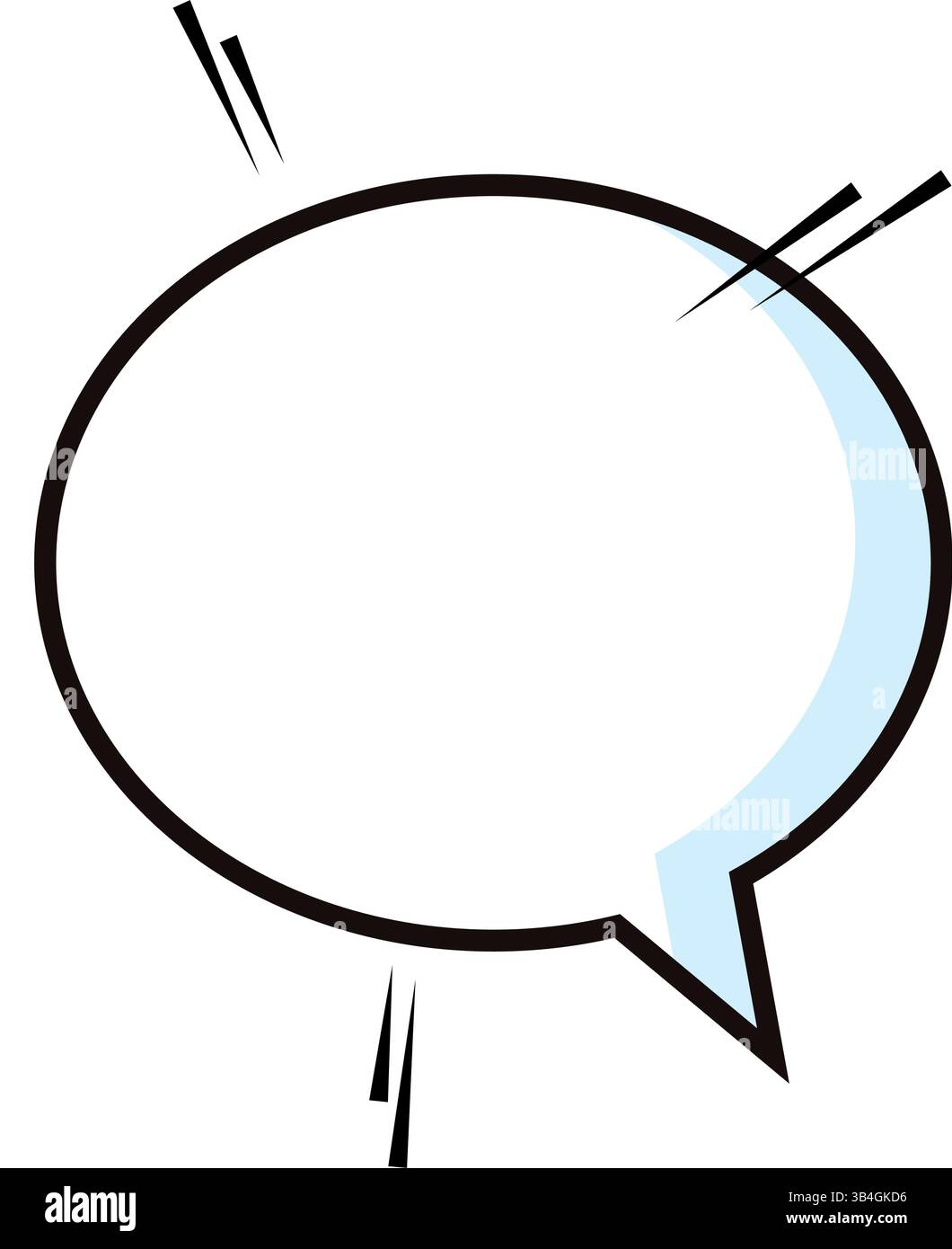 Empty comic speech bubble. Vector illustration Stock Vector Image & Art ...