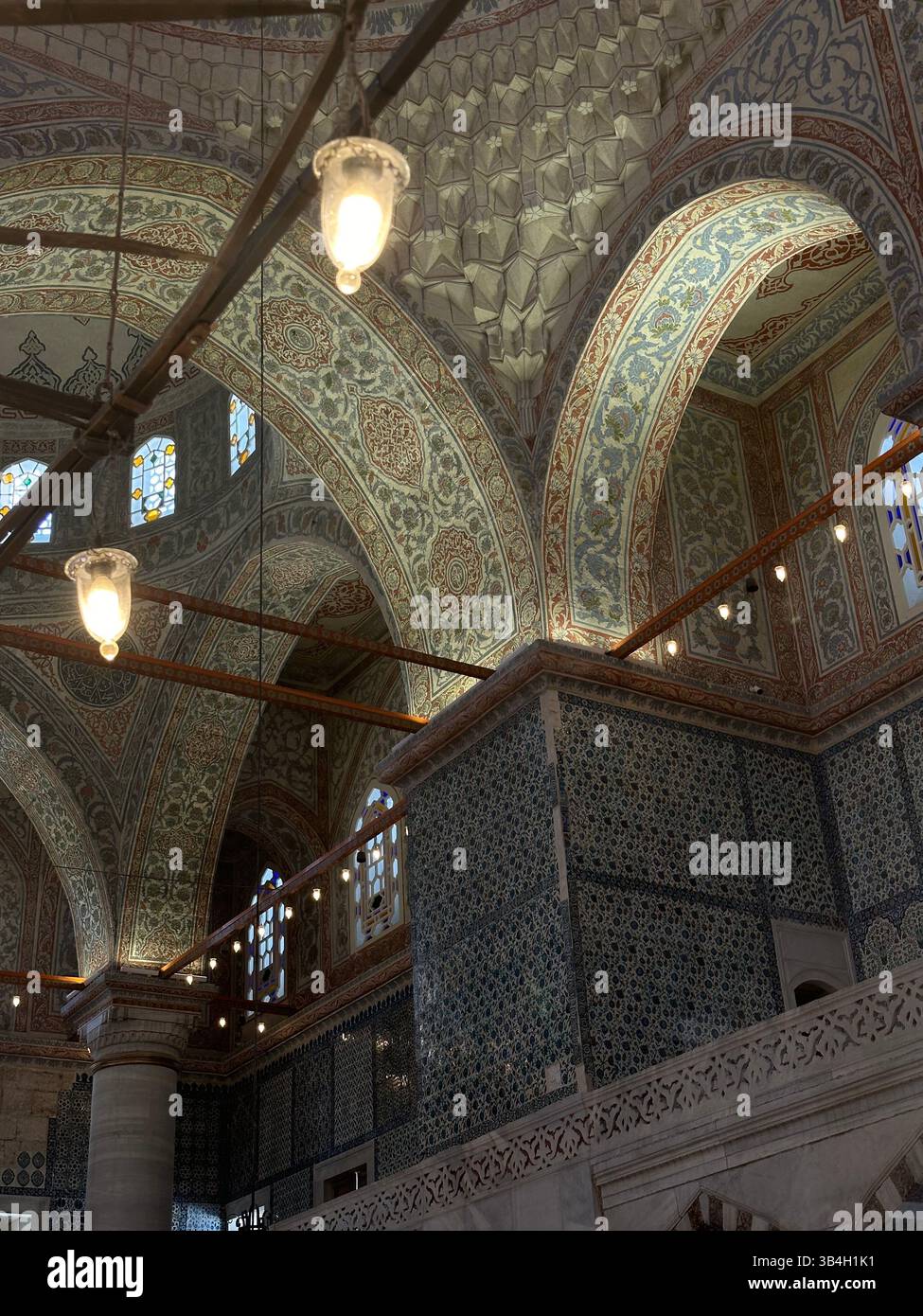 Visiting the mosque in Istanbul in summer. Turkey - Smartphone Captured Stock Image