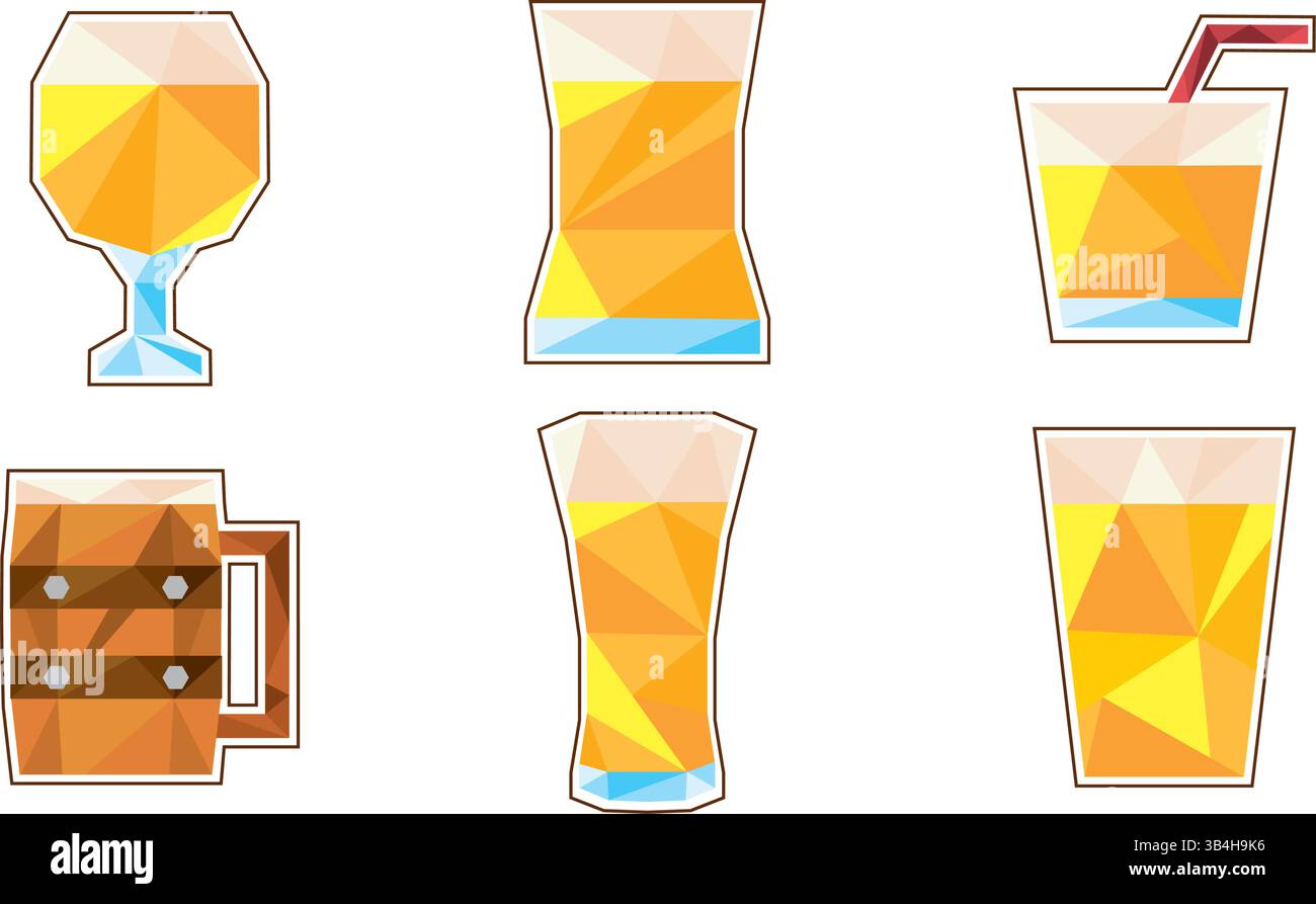 Beer icons collection set. Vector illustration Stock Vector Image & Art ...