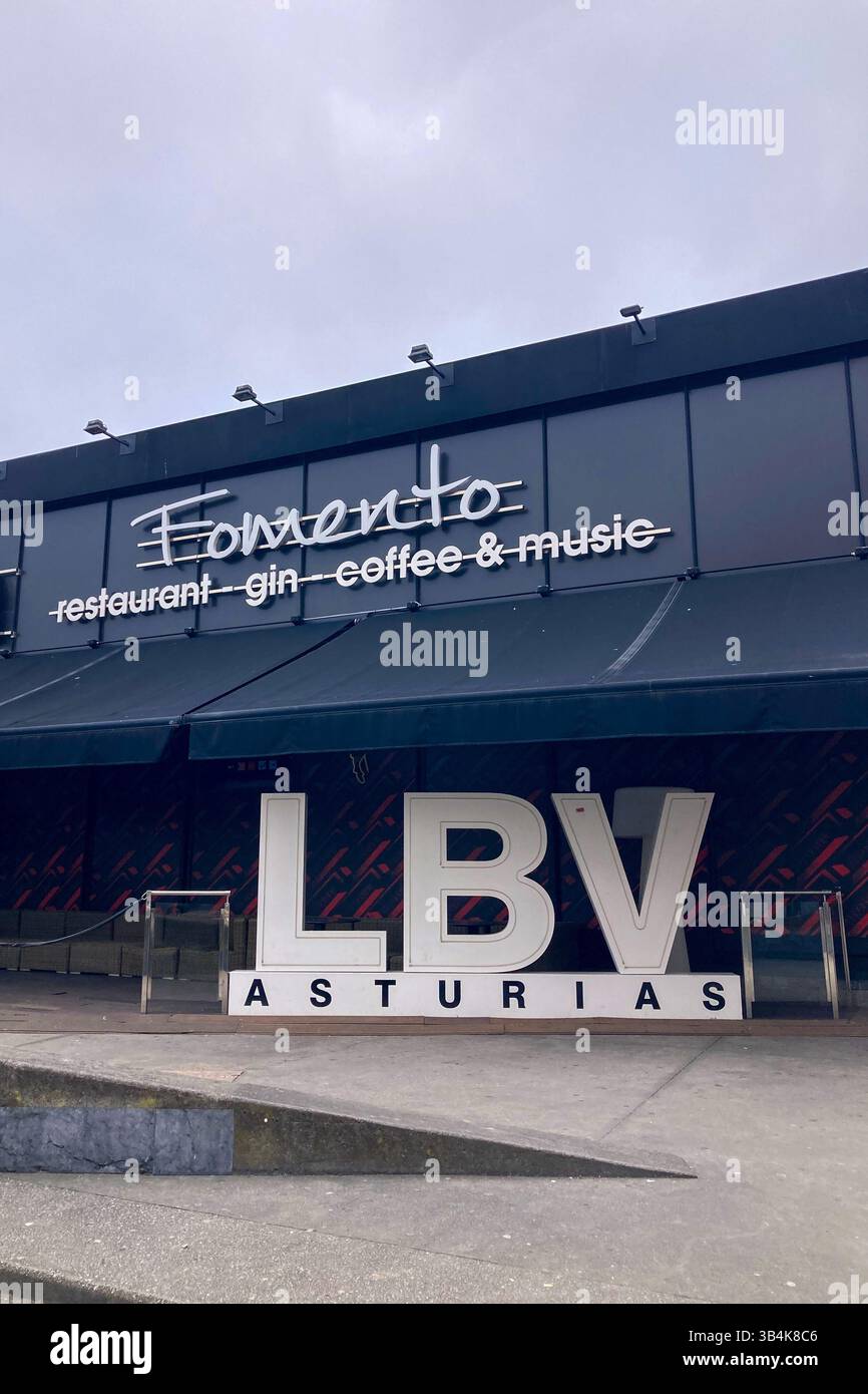 GIJON, SPAIN - APRIL  7, 2025: Gijón is a vibrant coastal city in Asturias, Spain, known for its beaches, culture, and maritime heritage. - Smartphone Captured Stock Image