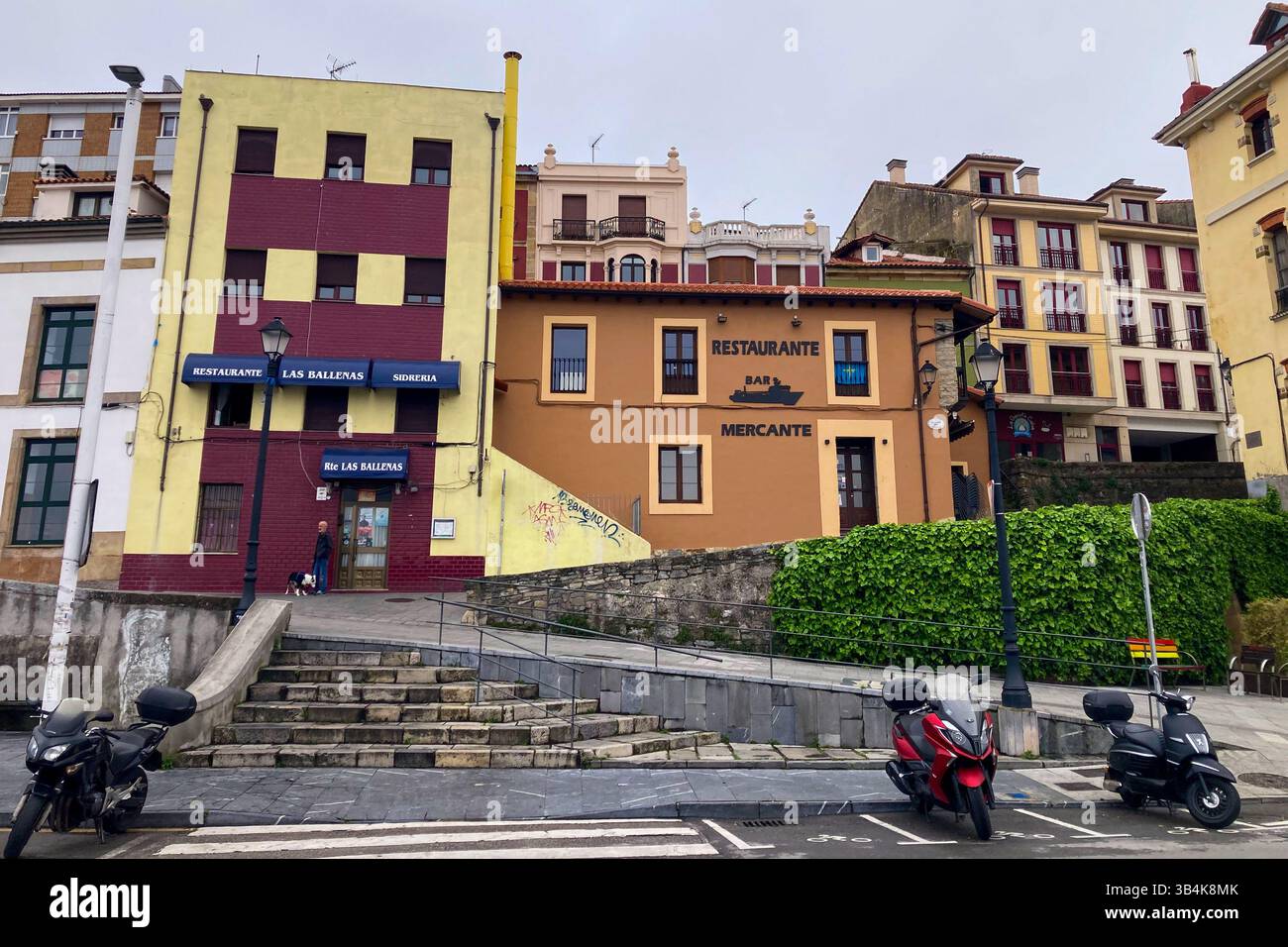 GIJON, SPAIN - APRIL  7, 2025: Gijón is a vibrant coastal city in Asturias, Spain, known for its beaches, culture, and maritime heritage. - Smartphone Captured Stock Image