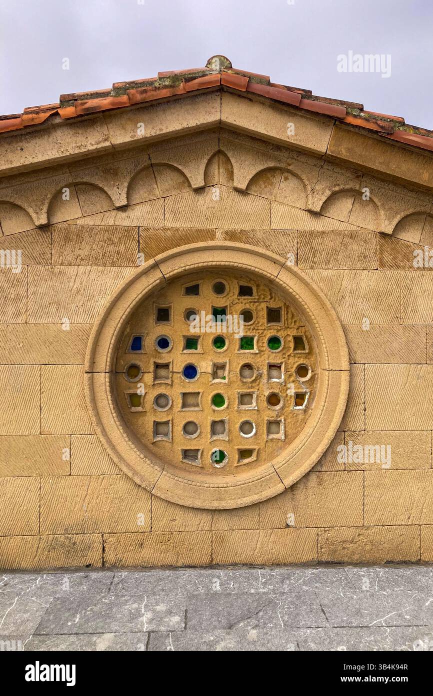 GIJON, SPAIN - APRIL  7, 2025: San Pedro church is a roman catholic church in Gijón, Asturias, Spain - Smartphone Captured Stock Image