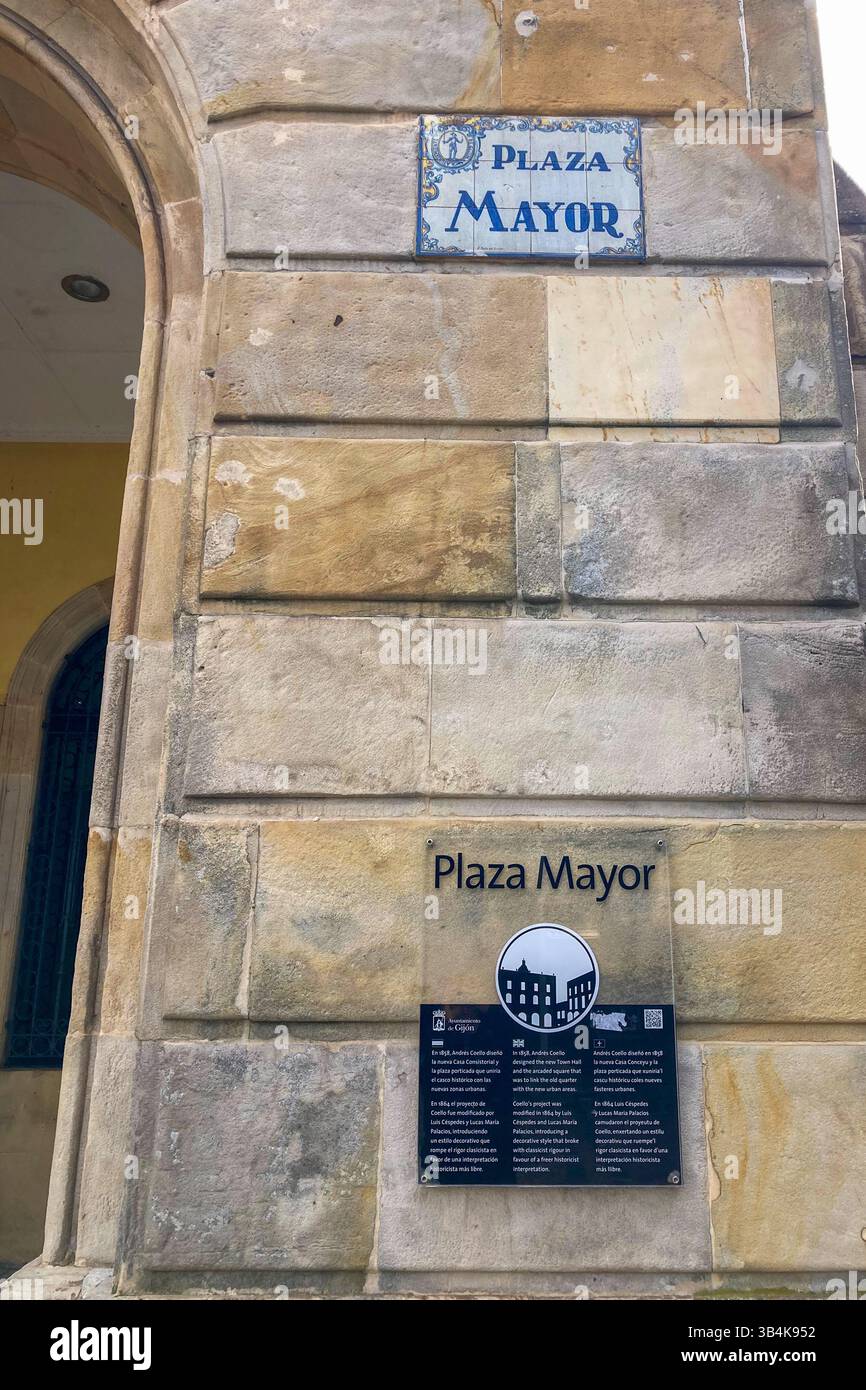 GIJON, SPAIN - APRIL  7, 2025: Gijón is a vibrant coastal city in Asturias, Spain, known for its beaches, culture, and maritime heritage. - Smartphone Captured Stock Image