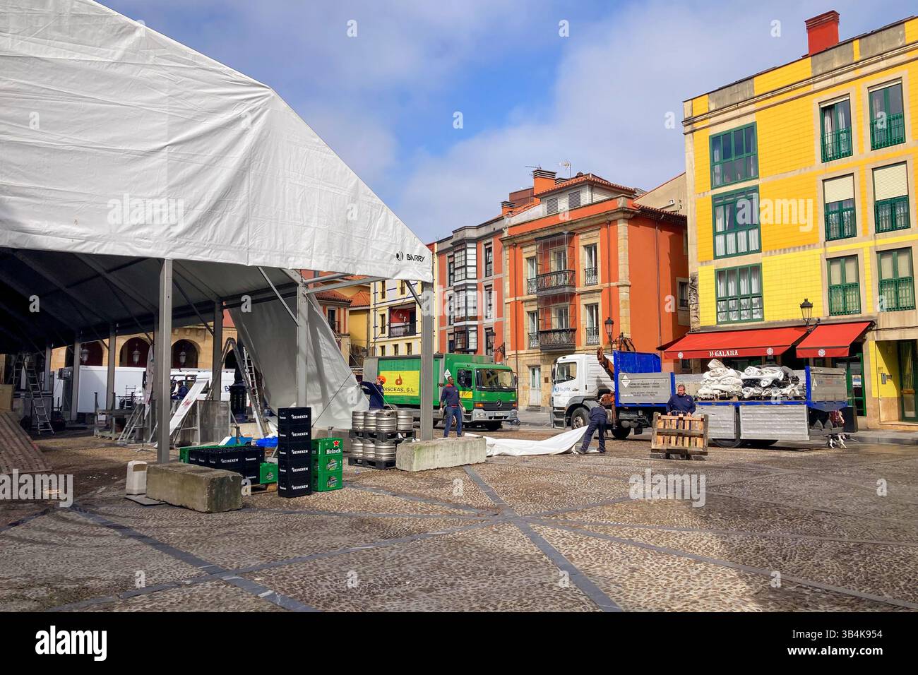 GIJON, SPAIN - APRIL  7, 2025: Gijón is a vibrant coastal city in Asturias, Spain, known for its beaches, culture, and maritime heritage. - Smartphone Captured Stock Image