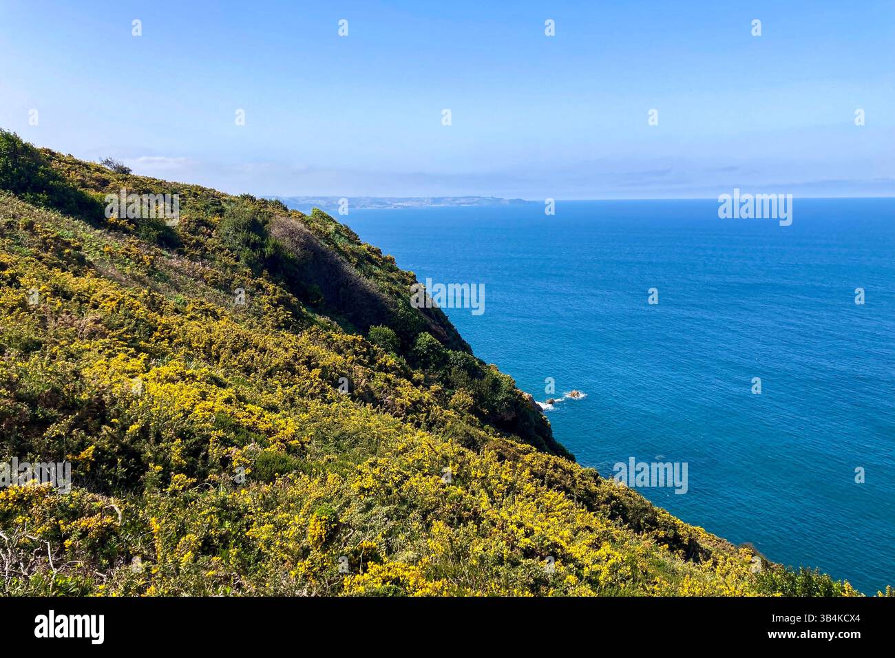 Scenic coastal landscapes in Gijón, Asturias, Spain - Smartphone Captured Stock Image