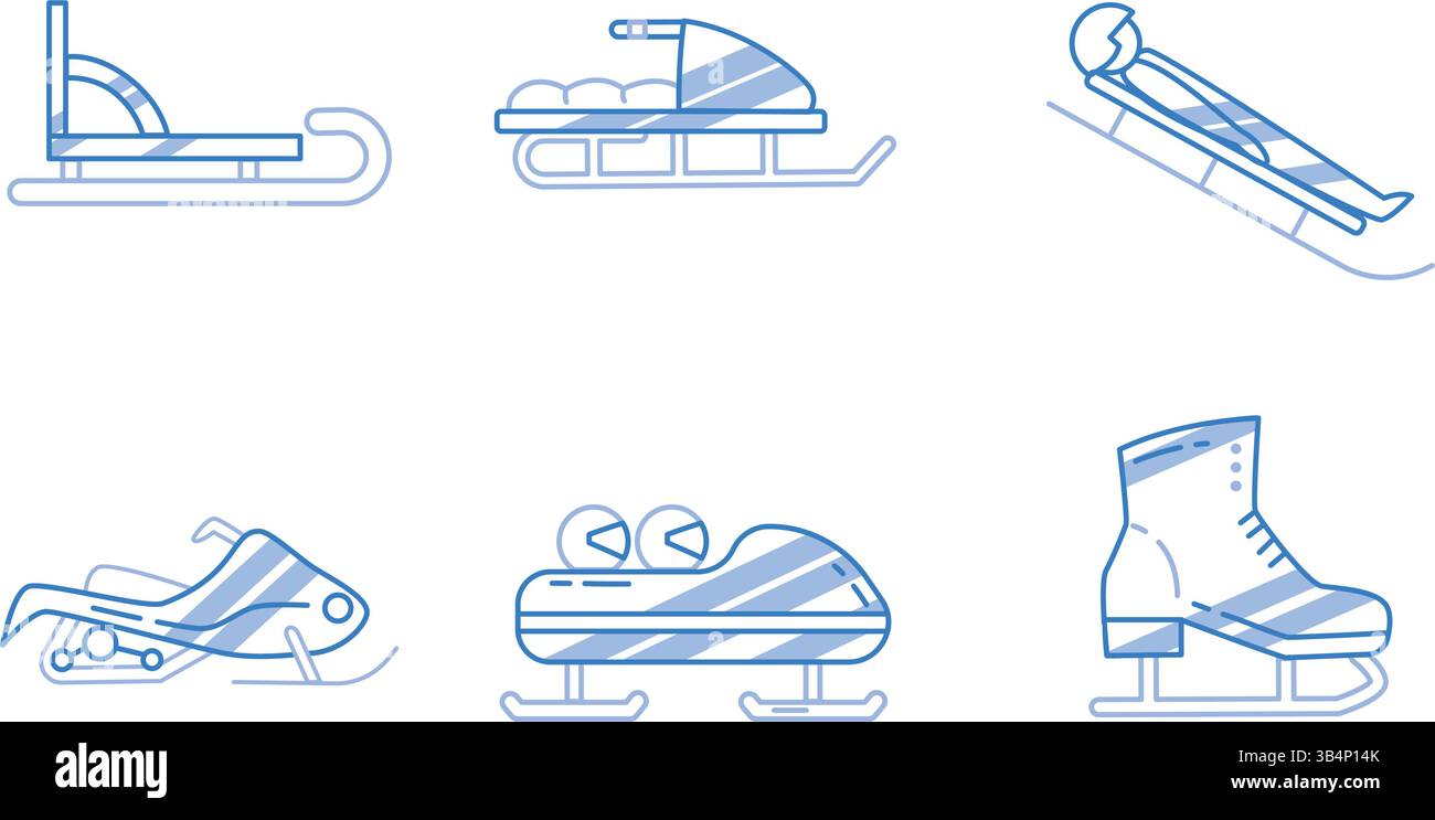 Winter sports icons pack.Vector illustration Stock Vector Image & Art ...