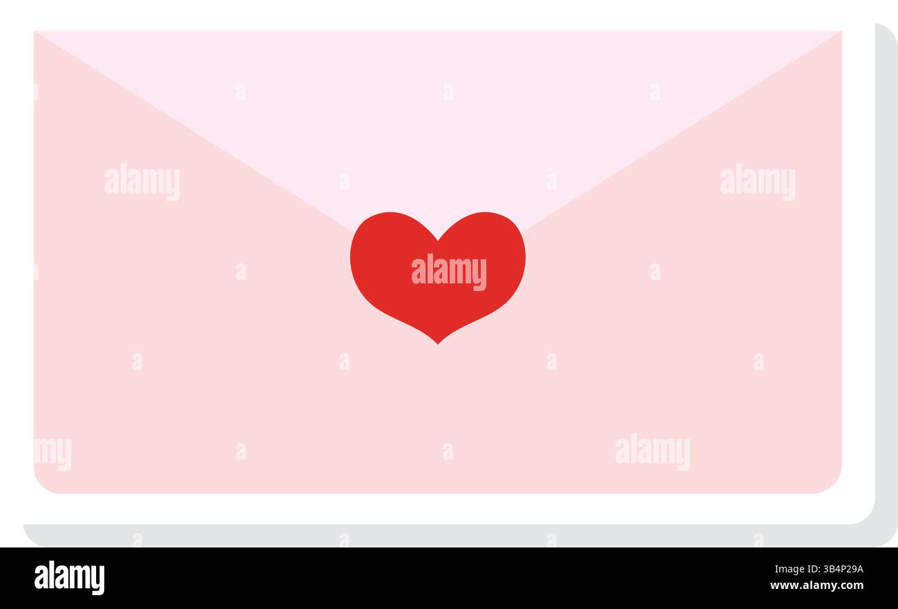 Romantic love letter. Vector illustration Stock Vector Image & Art - Alamy