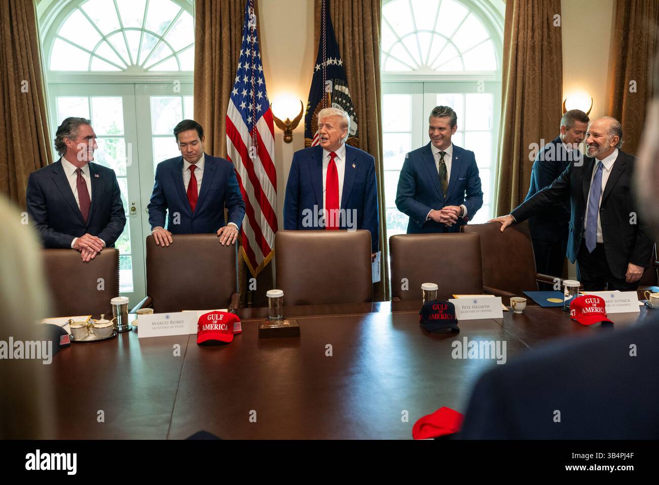 President Donald Trump holds a Cabinet meeting, Wednesday, April 30 ...