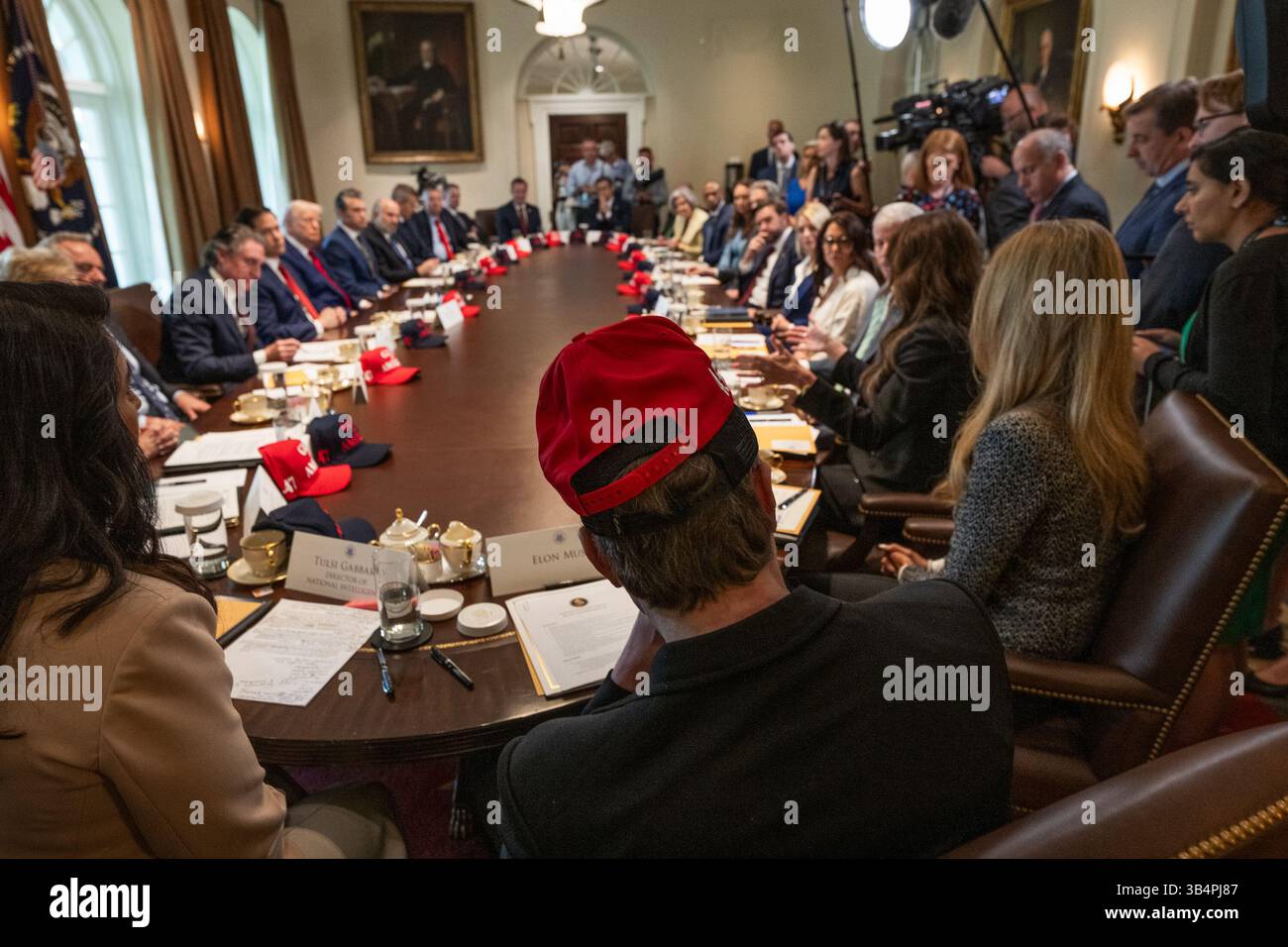 President Donald Trump holds a Cabinet meeting, Wednesday, April 30 ...