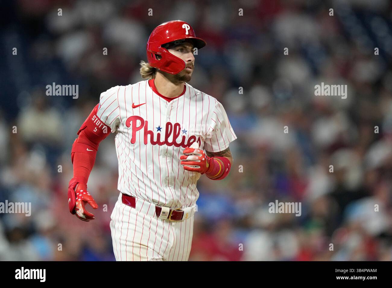 Philadelphia Phillies' Bryson Stott plays during a baseball game ...