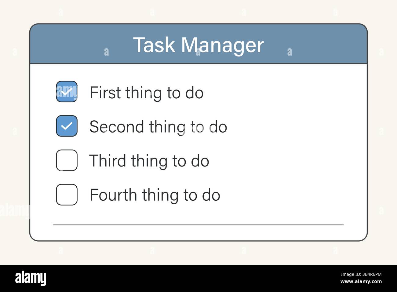 Efficient task manager screen featuring a to do list layout with ...