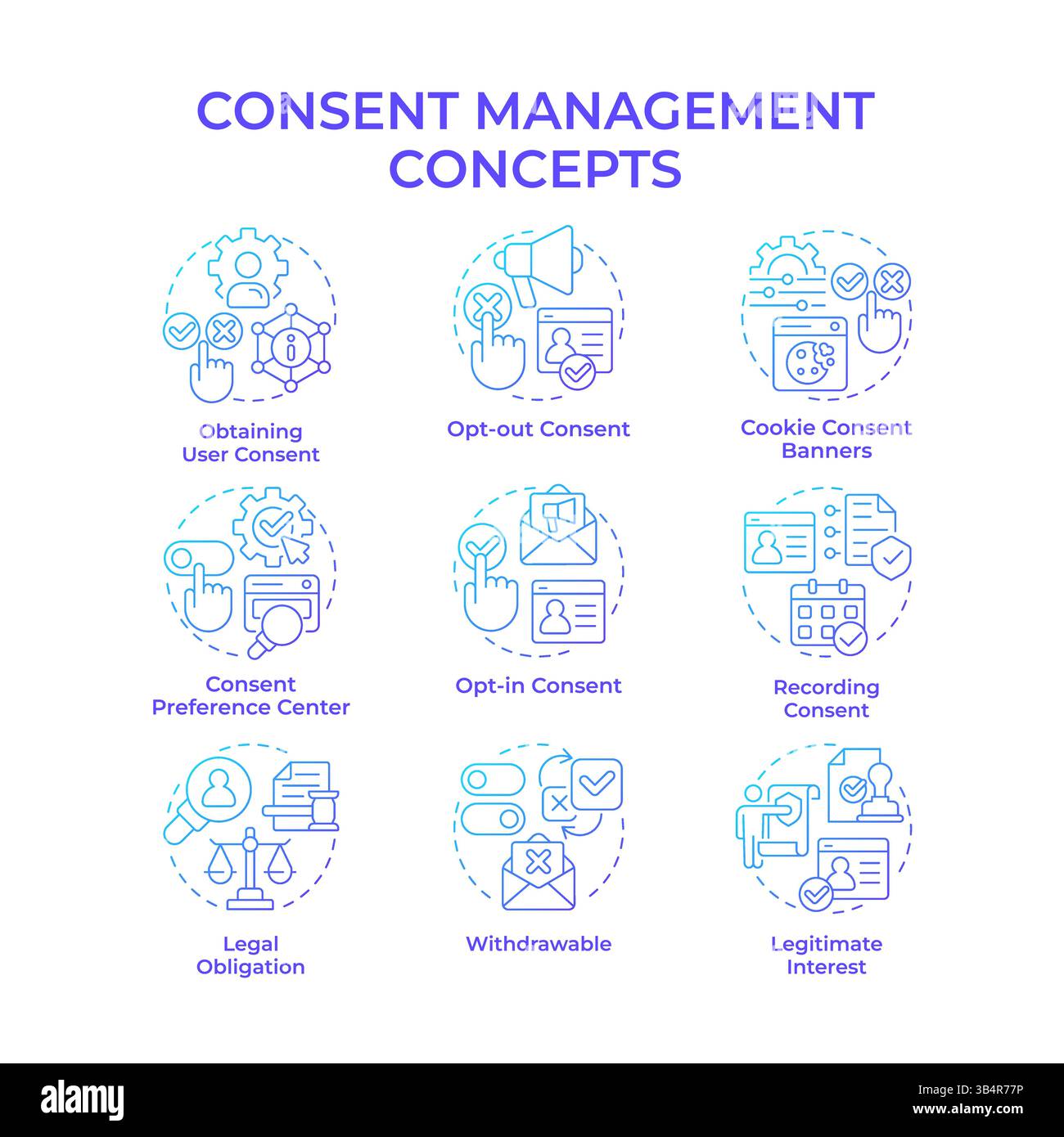 Assessment concept icons signs Stock Vector Images - Alamy