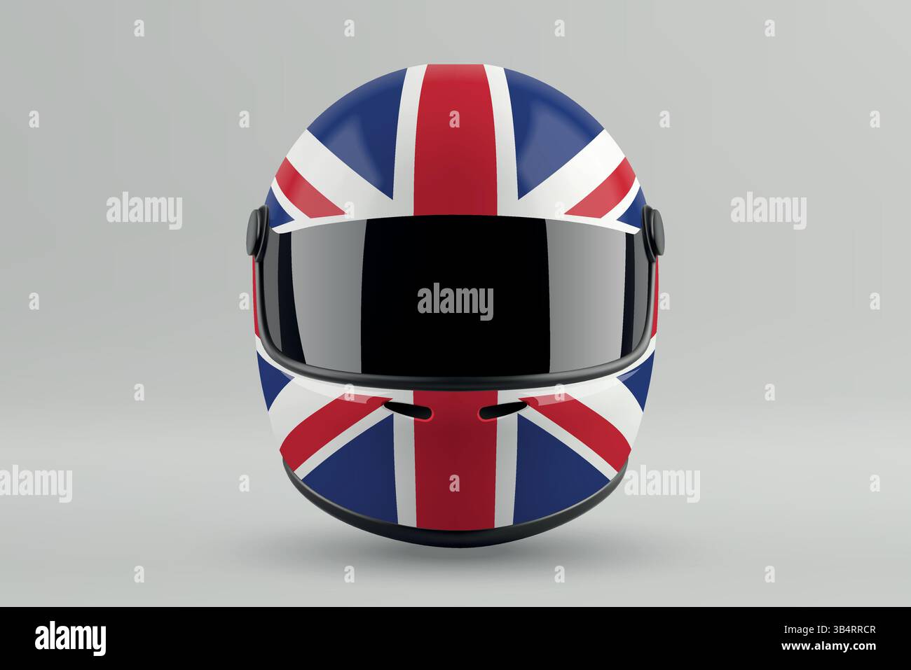 bell bullitt helmet british flag British flag helmet Stock Vector Images