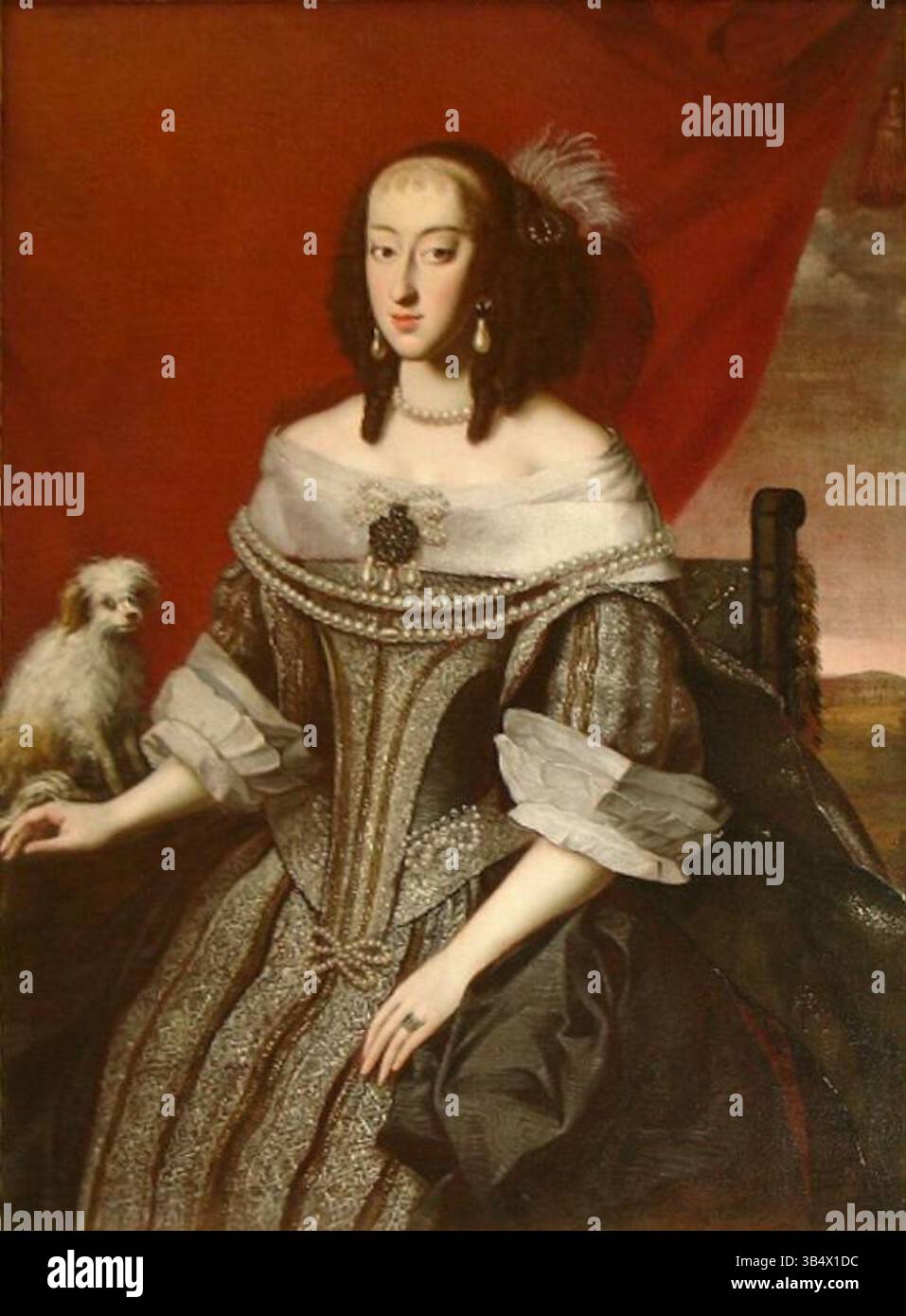 This portrait depicts Princess Marguerite Yolande of Savoy, daughter of ...