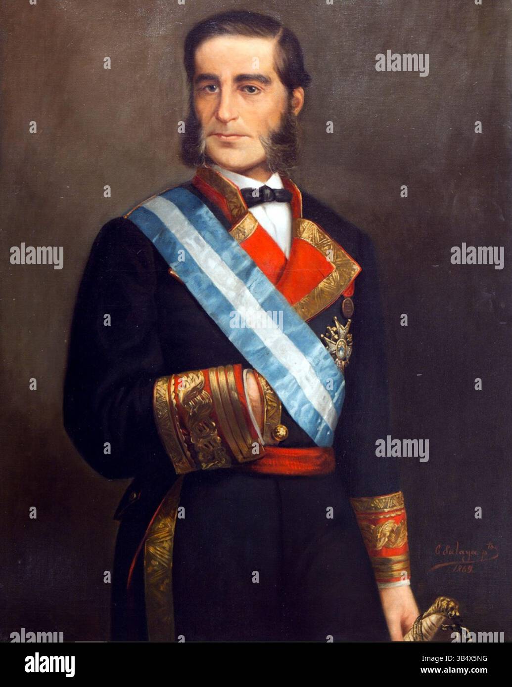 This portrait of Casto Méndez Núñez, painted by Camilo Salaya in 1869 ...