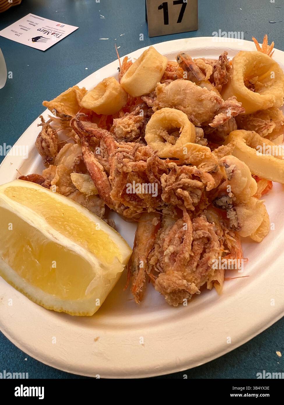 Street food in Ortigia Market, Syrecuse - Smartphone Captured Stock Image