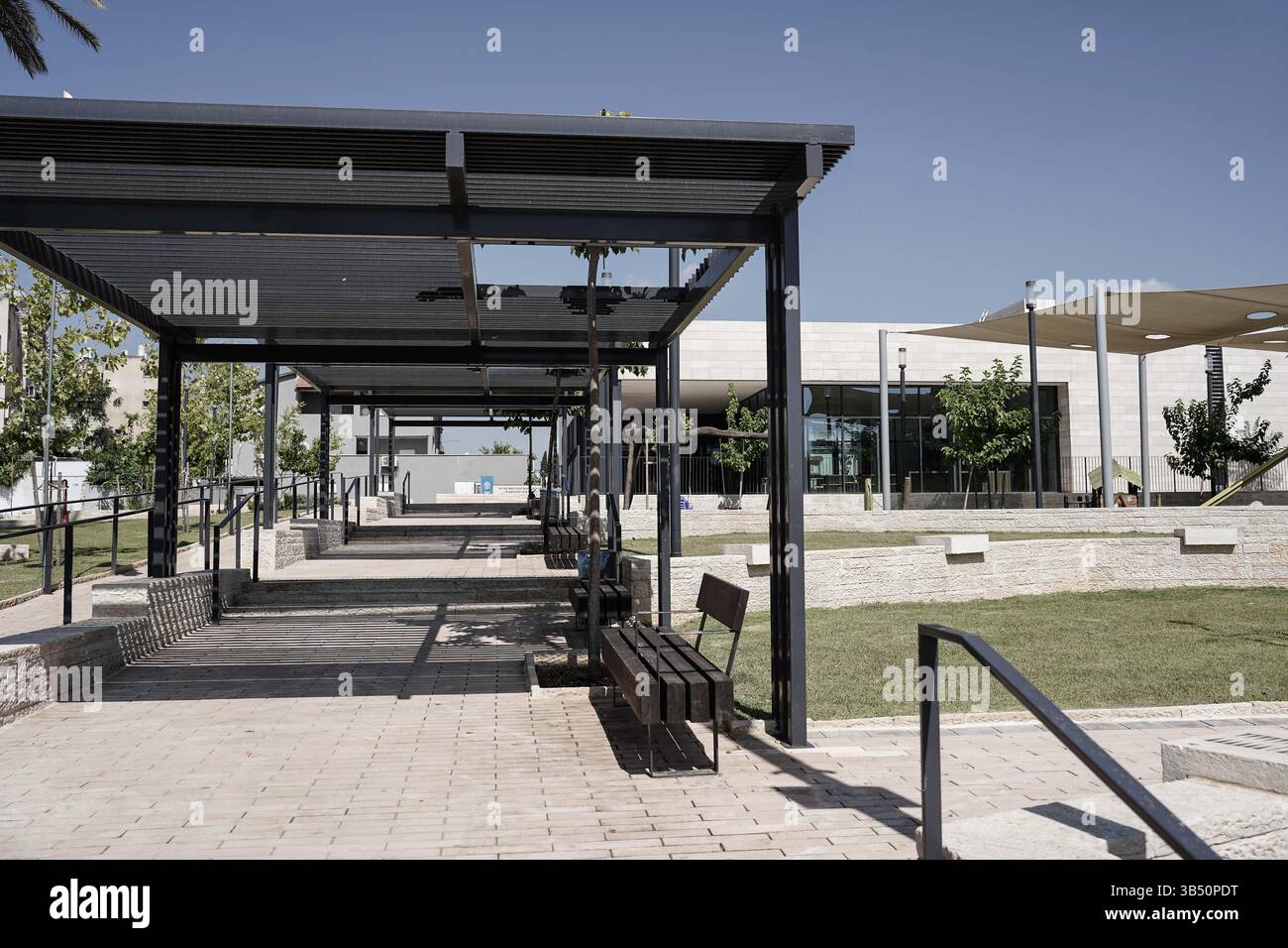 June 27, 2022, Lod, Israel: The Israel Antiquities Authority inaugurates the Shelby White and Leon Levy Lod Mosaic Archaeological Center. The centerâ€™s goal is to display a 1,710 square foot, Roman period (3rd to 4th century CE) mosaic which served as the floor of a living room villa in a wealthy housing complex in Lod. The mosaic, claimed by archaeologists to be extraordinary in its quality, its depicted subject matters and preservation, is being called an archaeological gem with images of mammals, birds, fish, various plants and ancient ships depicted in great detail. (Credit Image: © Nir A Stock Photo