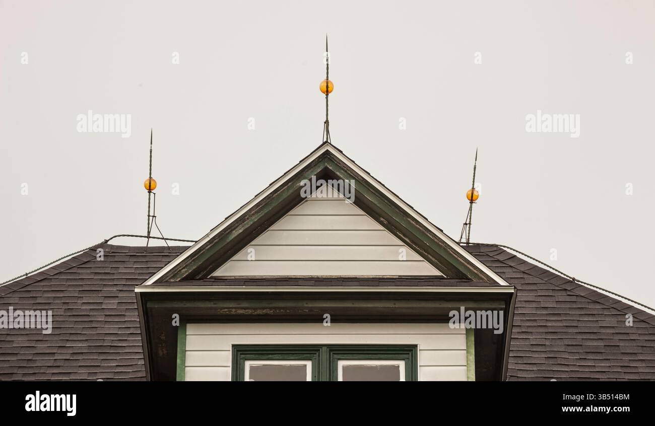 Lightning Rods   Lee, Maine, USA Stock Photo
