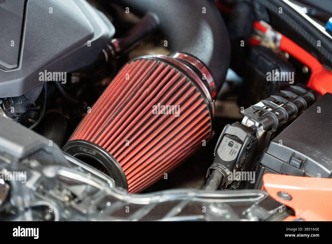Open Intake Engine Friedrichshafen, Germany. 01st May, 2025. An open intake is installed ...