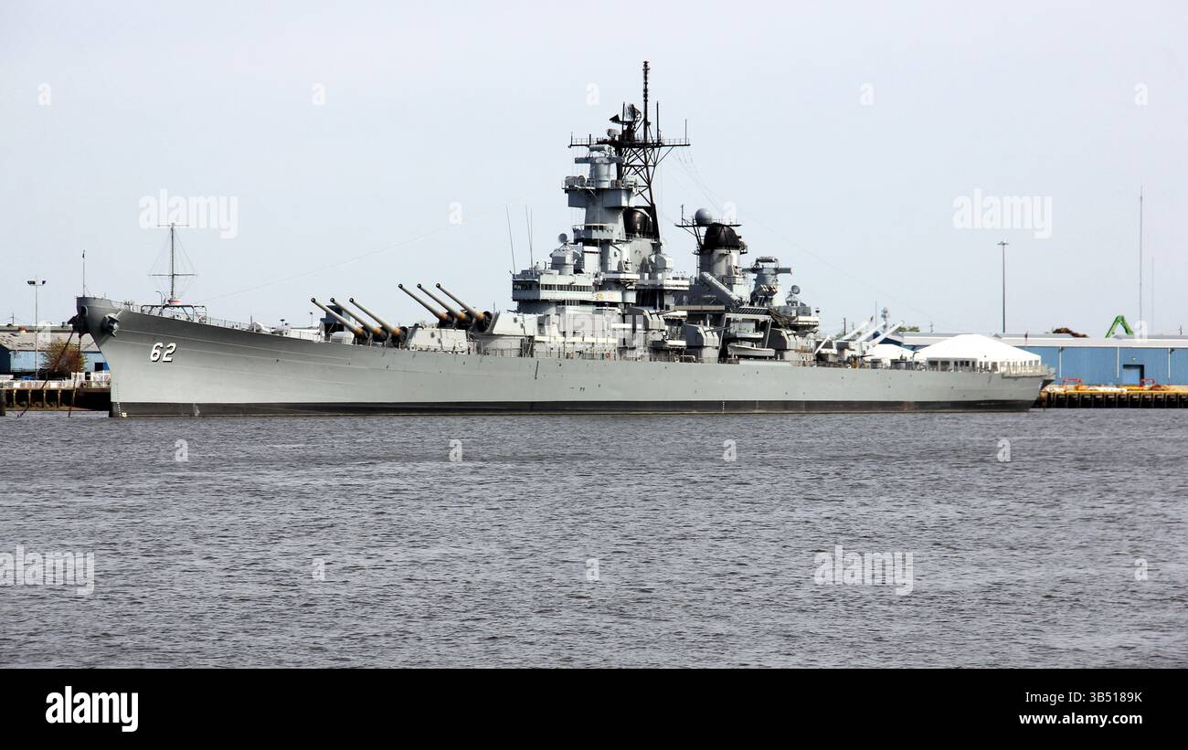 US Navy Battleship USS New Jersey (BB-62) 8x12 Inch Photograph - Archival Print