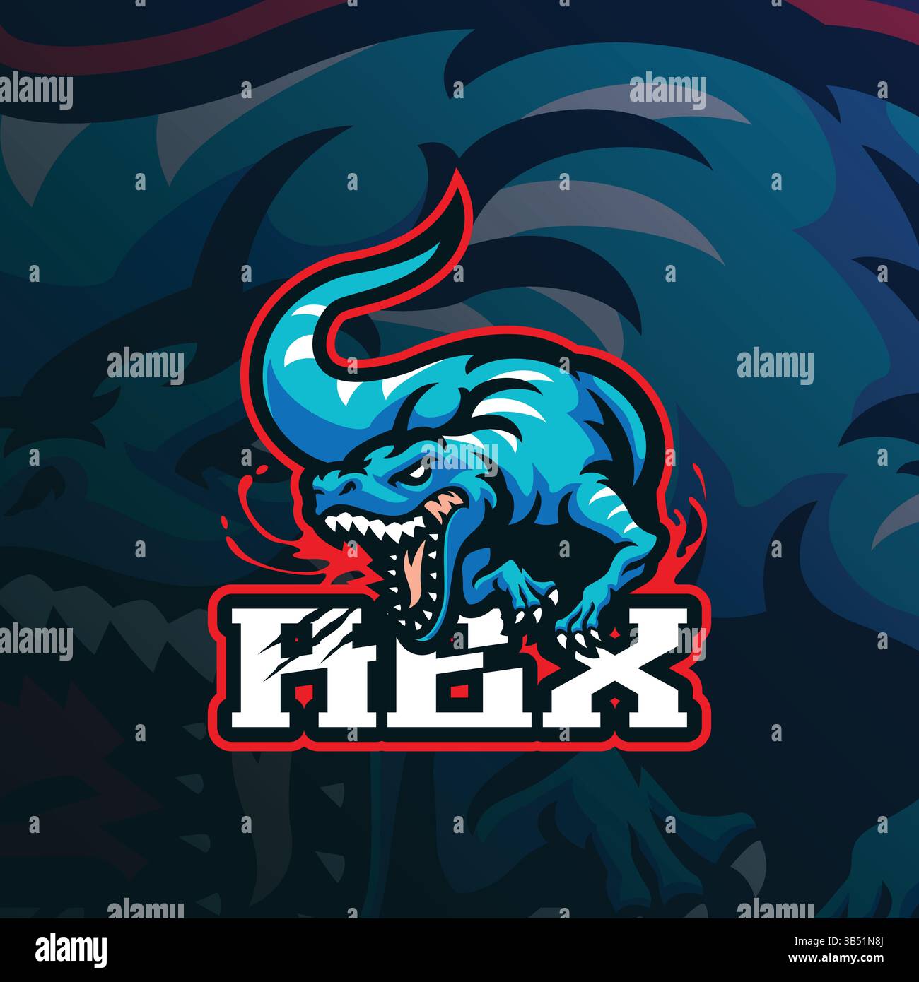 Rex Button Icon Rex mascot logo design vector with modern illustration concept style ...